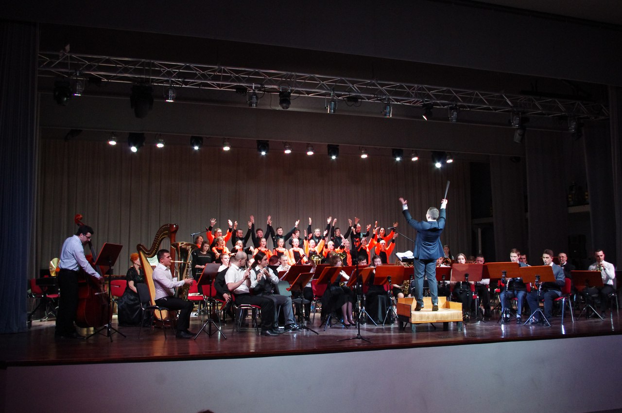 Отчетный концерт студенческого духового оркестра